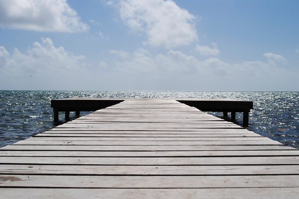 Boardwalk toward the horizon